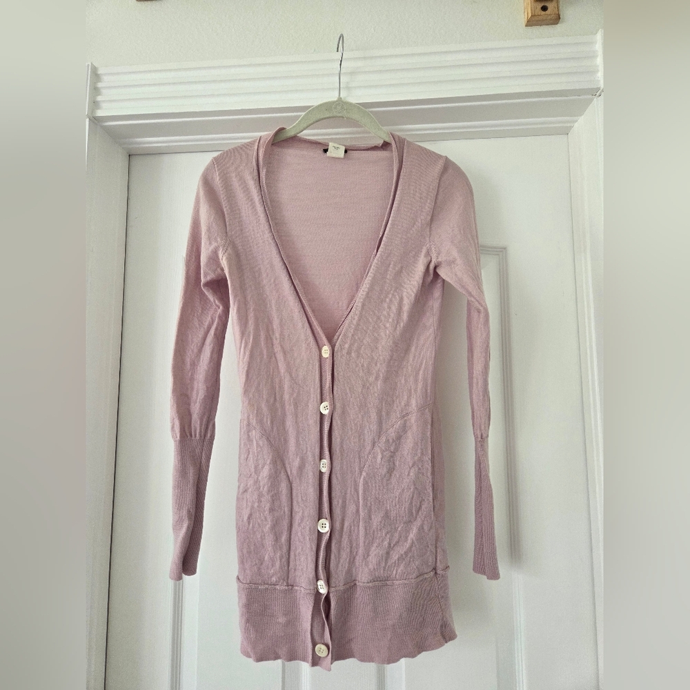 J. Crew Soft Pink V-Neck Cardigan